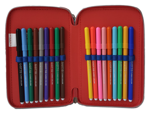 Astuccio Scuola 3d Avengers MARVEL Multiscomparto 3 Zip Portacolori Pennarelli Giotto - Av0832