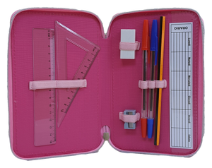 Zaino + Astuccio 3 Zip Unicorno Estensibile Scuola Elementare Colori Giotto