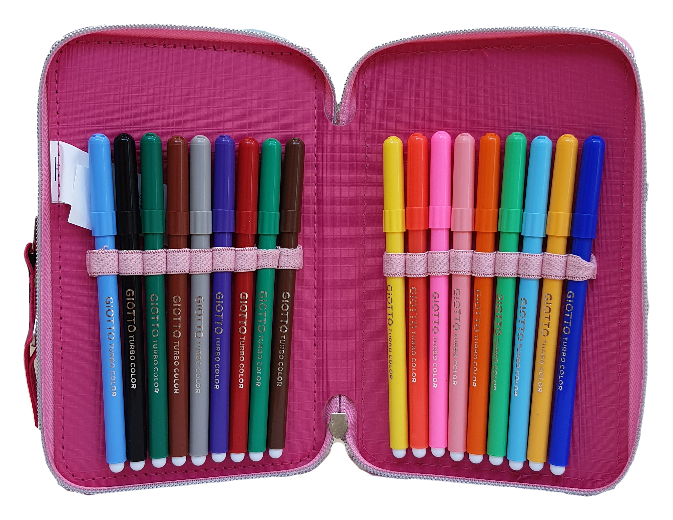 Zaino + Astuccio 3 Zip Unicorno Estensibile Scuola Elementare Colori Giotto