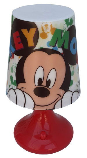 Luce Lampada Mickey Mouse DISNEY Topolino Comodino a Batterie Confezione Regalo - Wd21231
