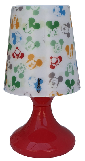 Luce Lampada Mickey Mouse DISNEY Topolino Comodino a Batterie Confezione Regalo - Wd21231