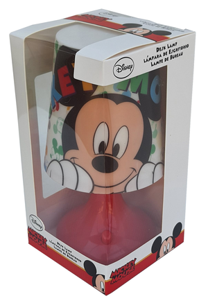 Luce Lampada Mickey Mouse DISNEY Topolino Comodino a Batterie Confezione Regalo - Wd21231