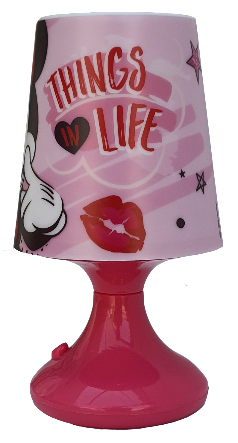 Luce Lampada Minnie Mouse DISNEY Comodino a Batterie Confezione Regalo - Wd21232