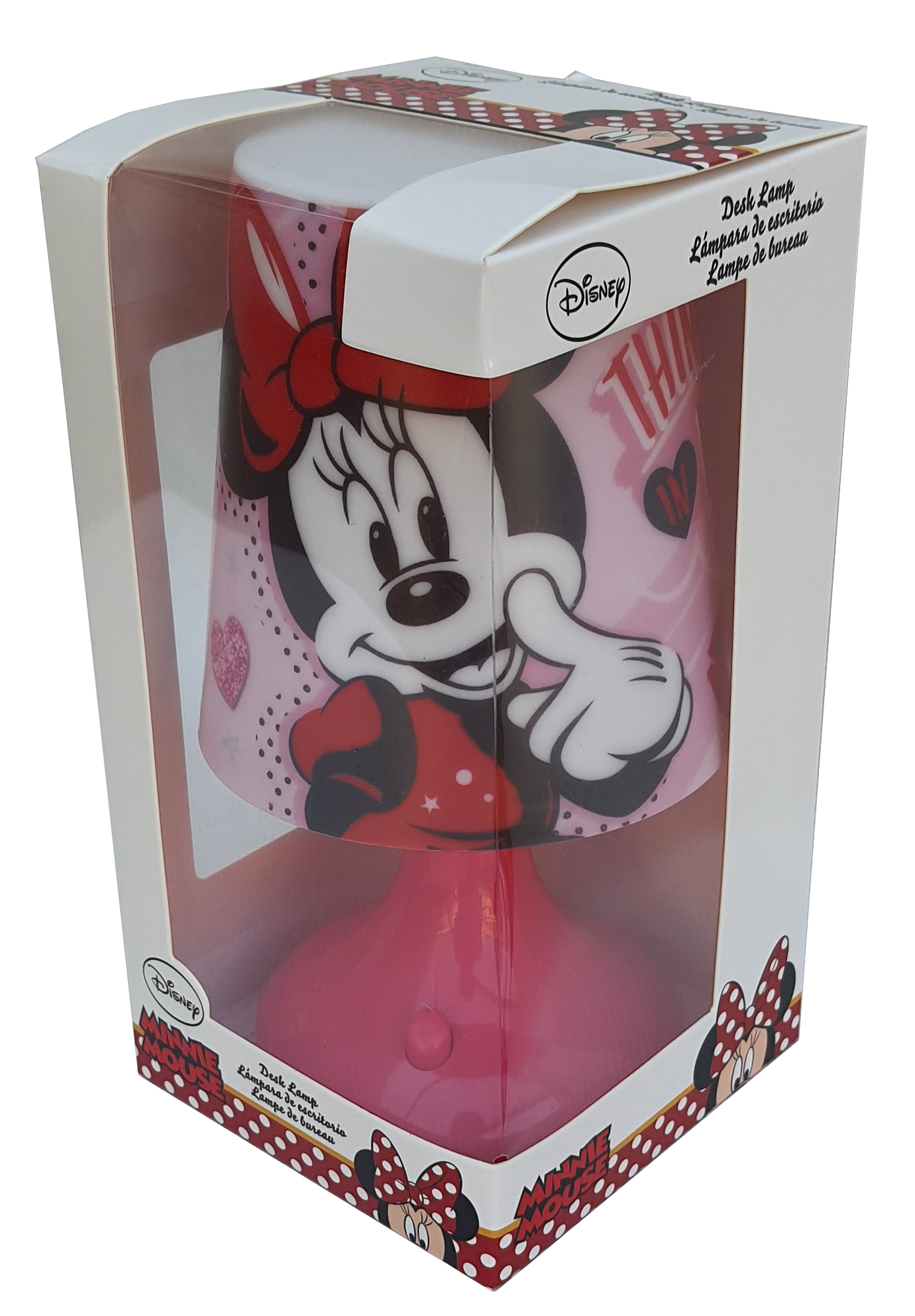 Luce Lampada Minnie Mouse DISNEY Comodino a Batterie Confezione Regalo - Wd21232