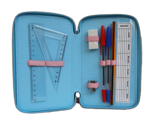 Astuccio Scuola 3d Frozen DISNEY Elsa Anna Multiscomparto 3 Zip Pastelli Fila Pennarelli Giotto - Fr0632