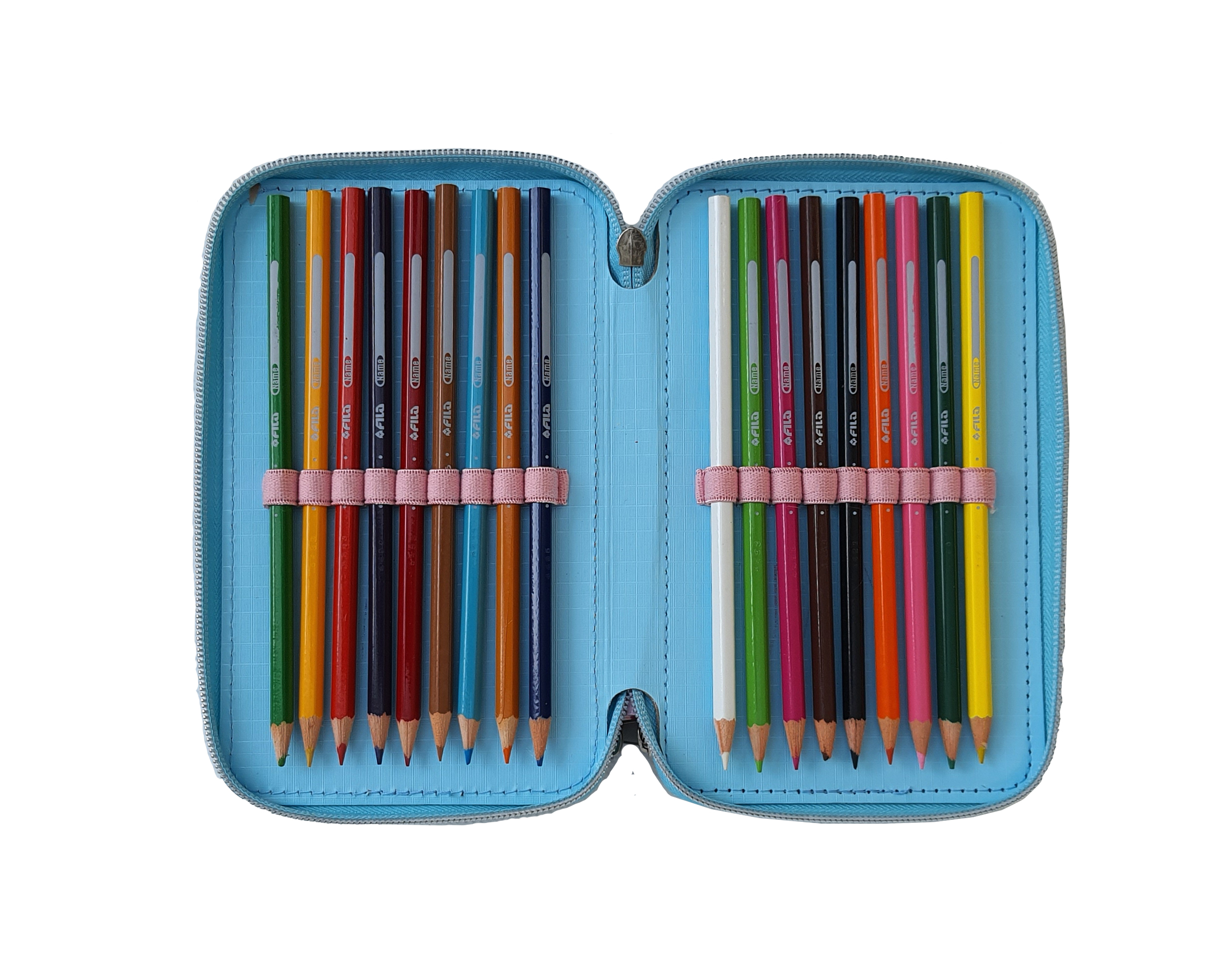 Astuccio Scuola 3d Frozen DISNEY Elsa Anna Multiscomparto 3 Zip Pastelli Fila Pennarelli Giotto - Fr0632