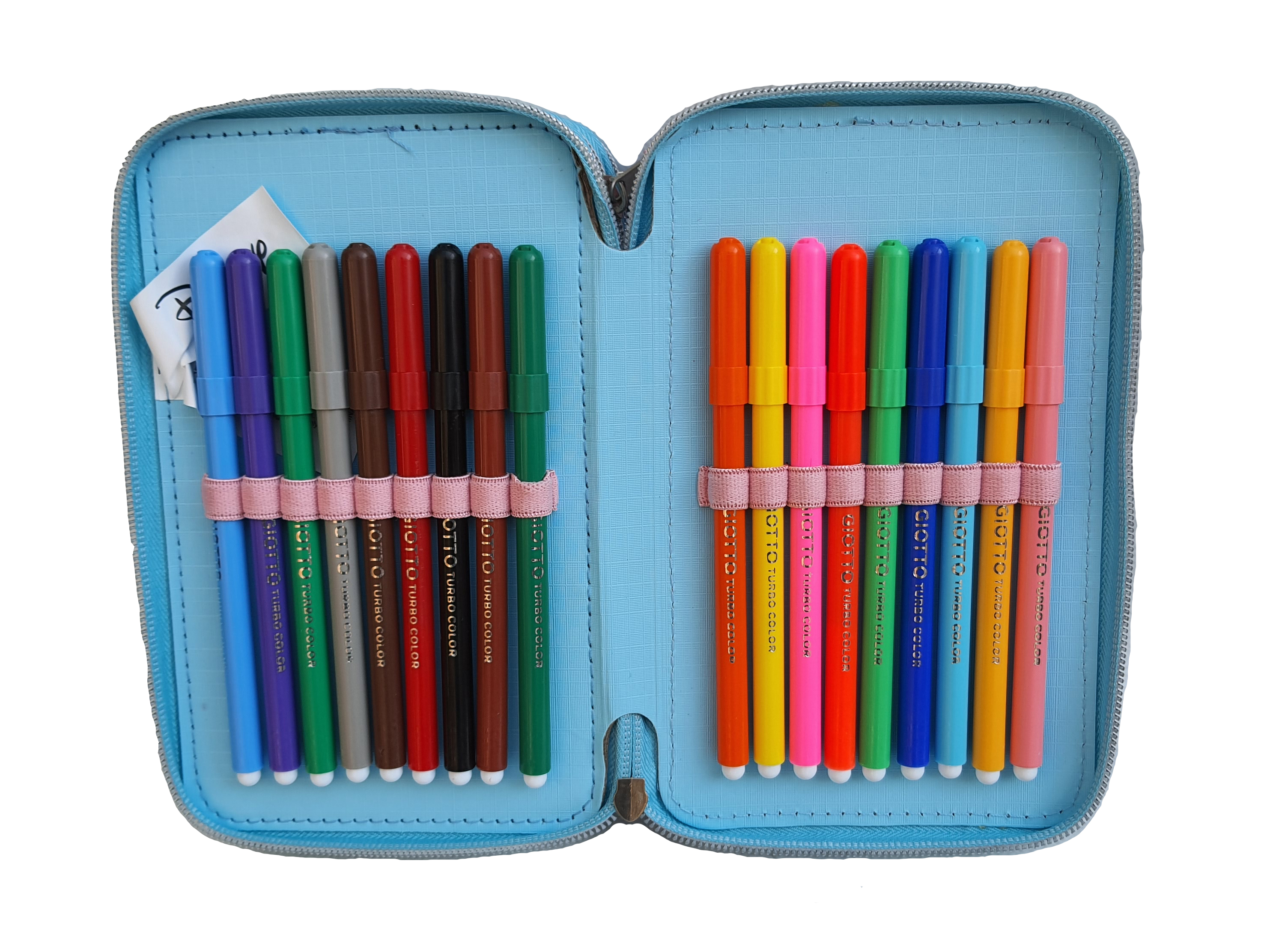 Astuccio Scuola 3d Frozen DISNEY Elsa Anna Multiscomparto 3 Zip Pastelli Fila Pennarelli Giotto - Fr0632