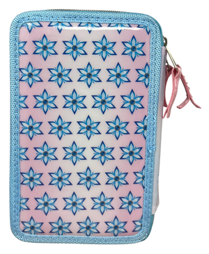 Astuccio Scuola 3d Frozen DISNEY Elsa Anna Multiscomparto 3 Zip Pastelli Fila Pennarelli Giotto - Fr0632