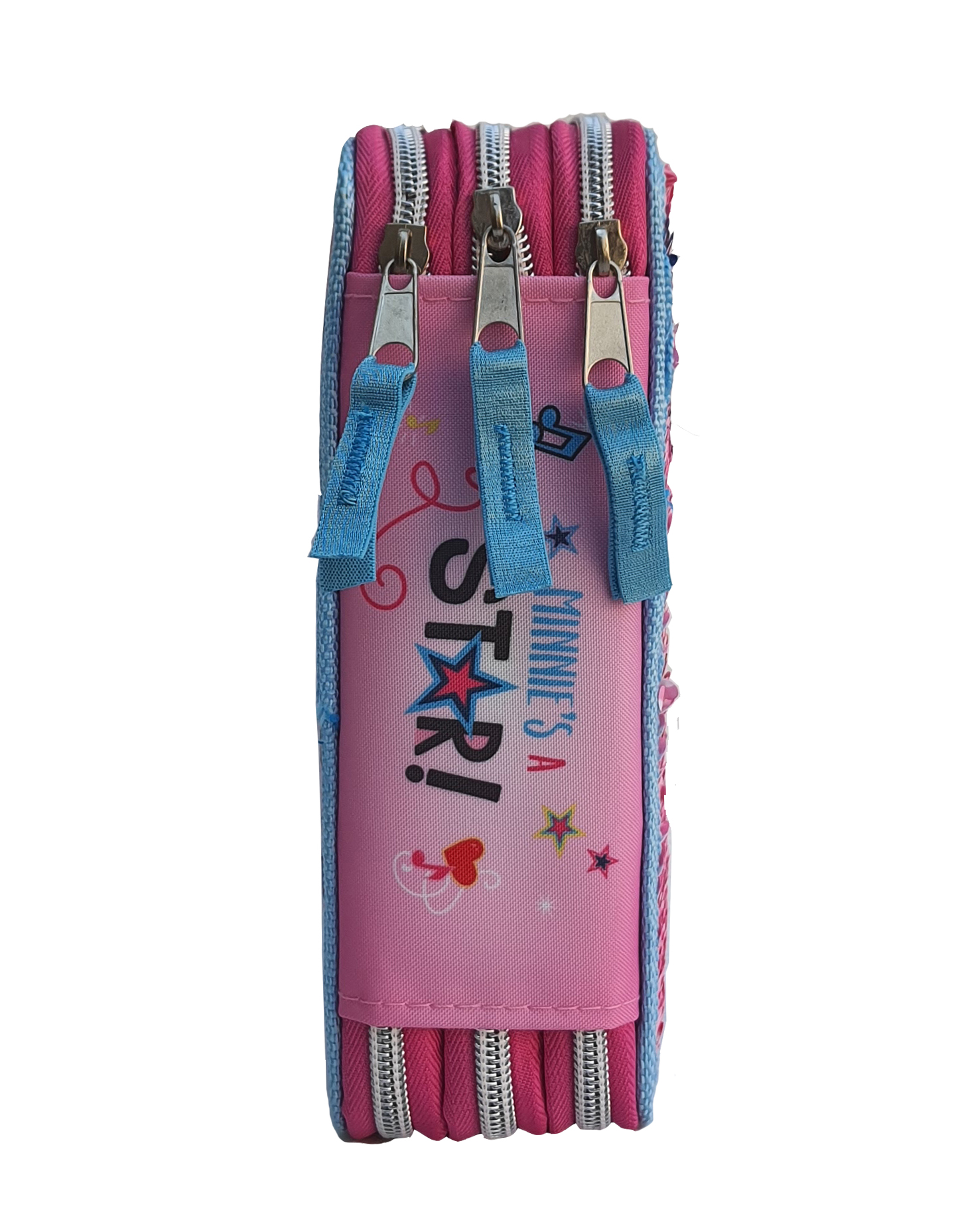 Astuccio Scuola 3d Minnie Mouse DISNEY Multiscomparto 3 Zip Portacolori Fila Giotto - Min0632