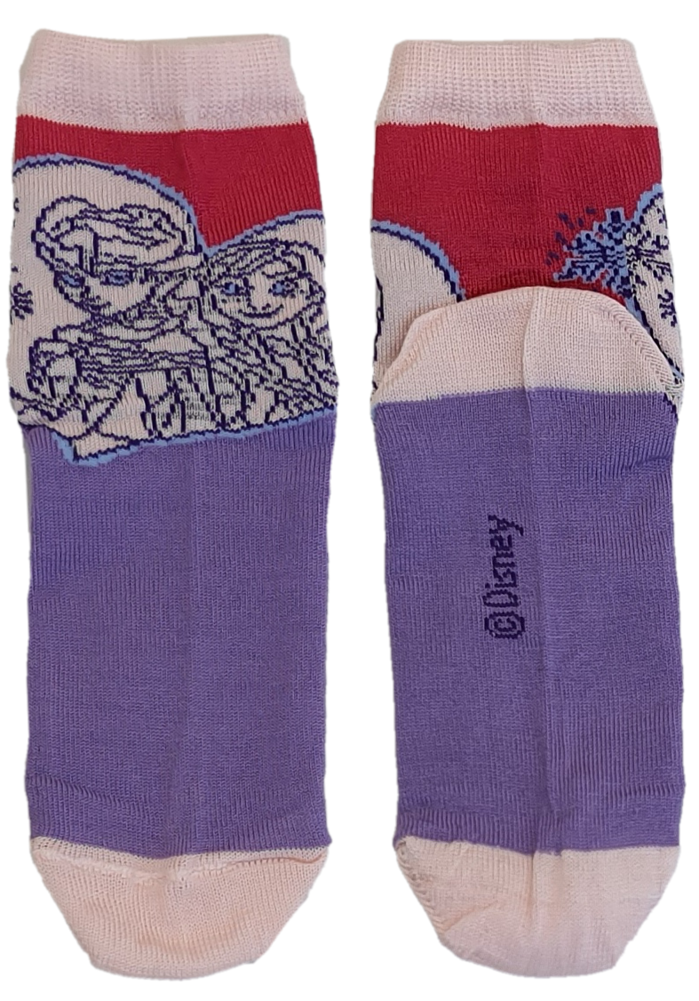 Calzini Frozen DISNEY Elsa Anna in Cotone Mercerizzato 4 Paia Taglie 23/34 - Fro0619