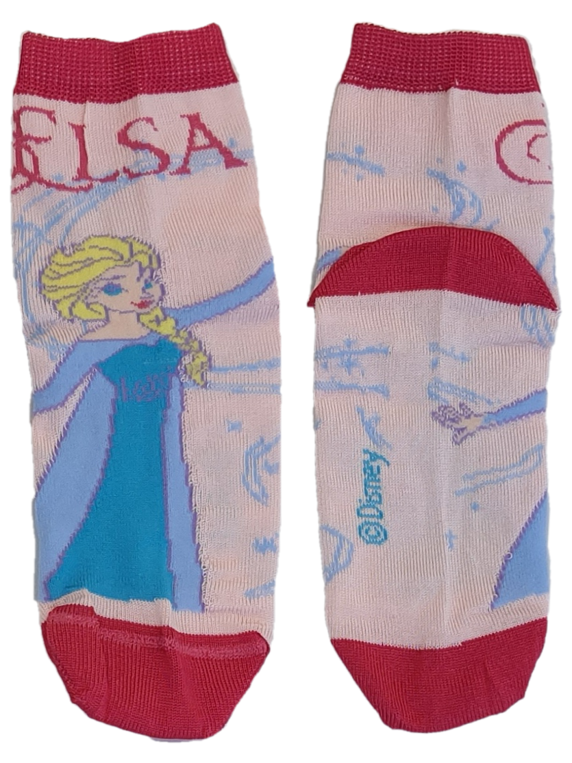 Calzini Frozen DISNEY Elsa Anna in Cotone Mercerizzato 4 Paia Taglie 23/34 - Fro0619