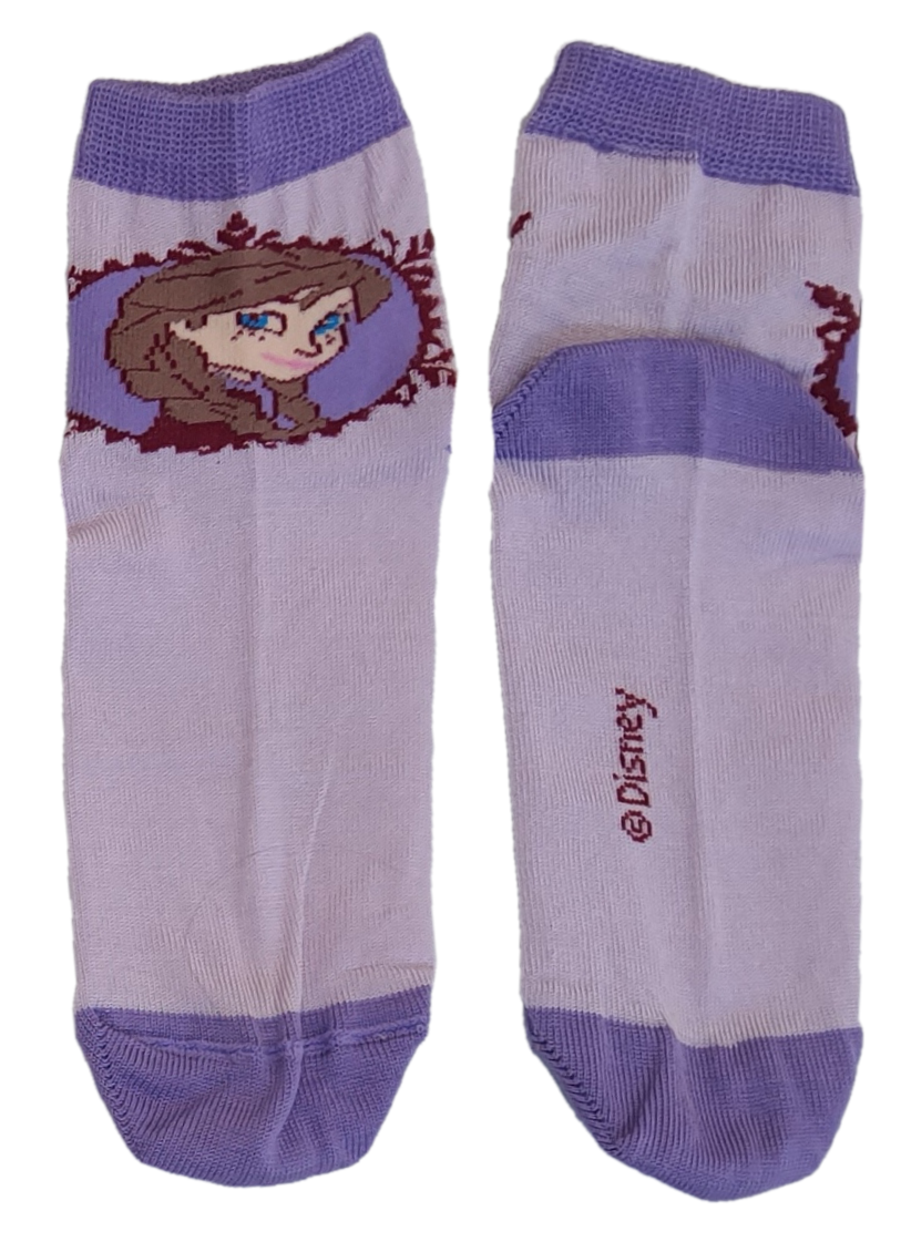 Calzini Frozen DISNEY Elsa Anna in Cotone Mercerizzato 4 Paia Taglie 23/34 - Fro0619
