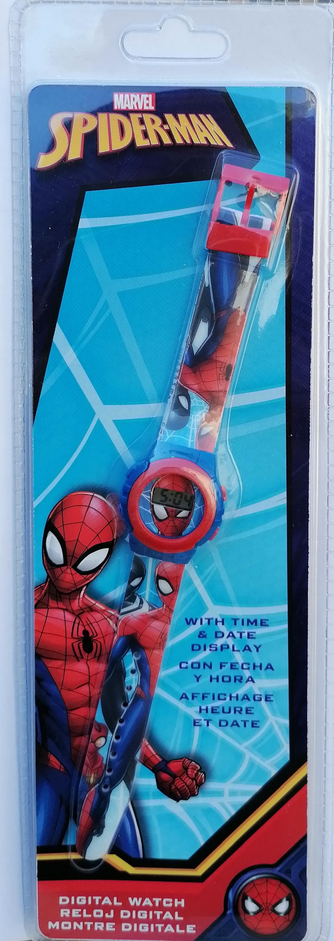 Orologio da Polso Digitale Spiderman MARVEL Uomo Ragno in Confezione Regalo - Wd15761