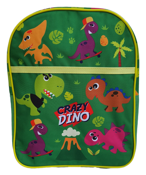 Zaino Asilo Crazy Dino Preistoria Dinosauri Borsa Scuola Cm.30 - Kl10846