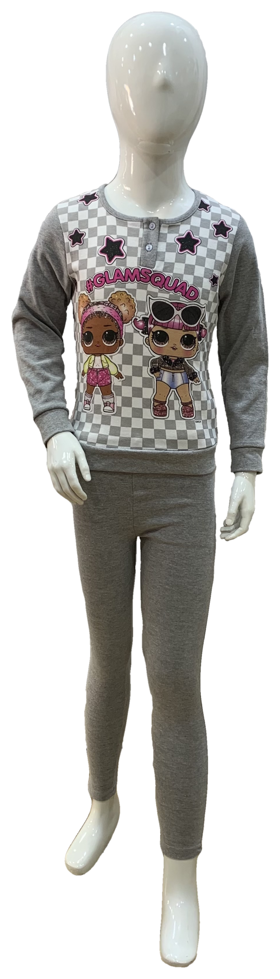 Pigiama Lungo Lol Surprise T-Shirt Leggins 100% Cotone Interlock 5/8 Anni - 0941/g