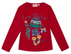T-Shirt M.l. Rossa Bambina 4/12 Anni Ubs2 95% Co 5% El - H209228