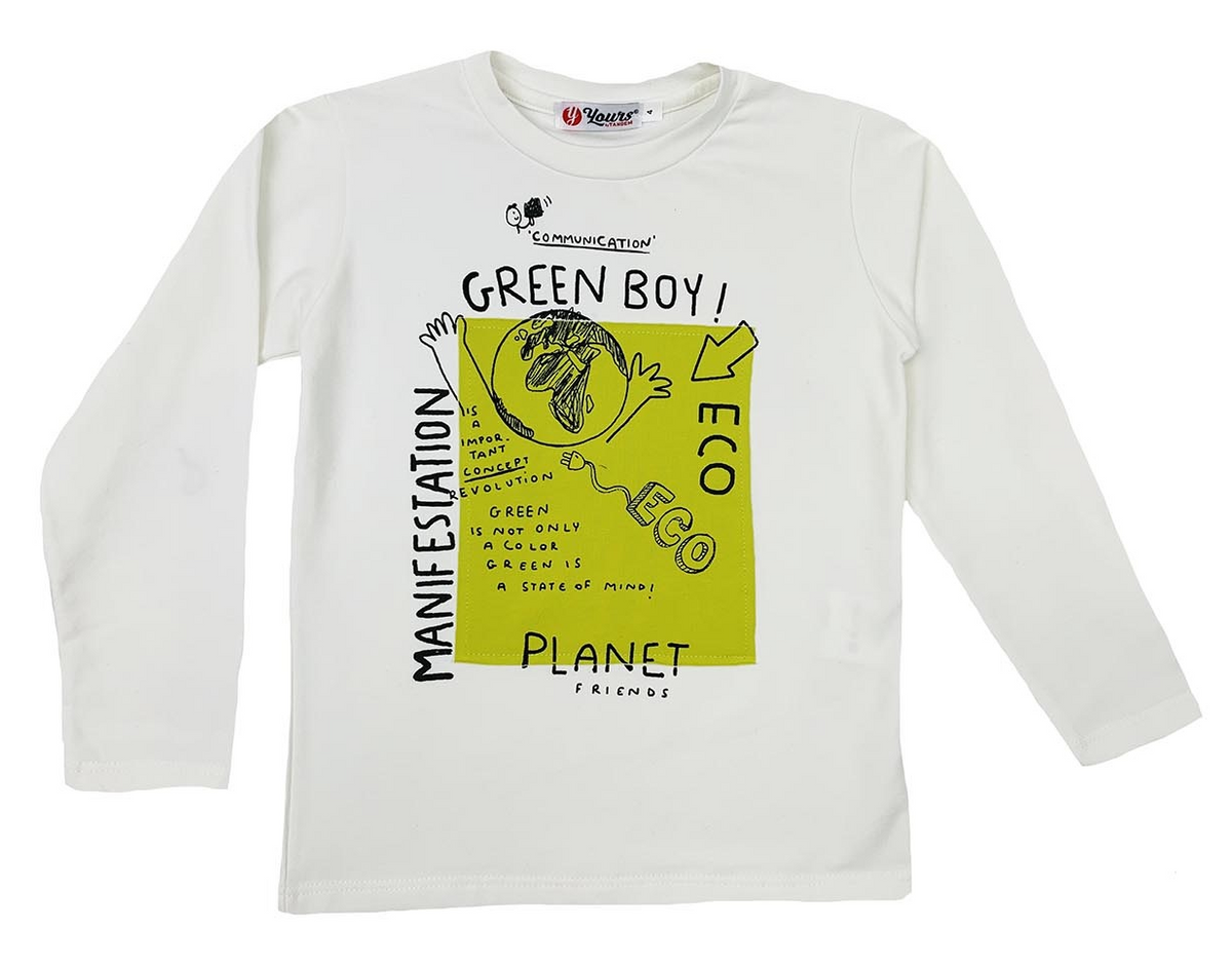 T-Shirt M.l. Yours Bambino 3/7 Anni 100%co - Ay286