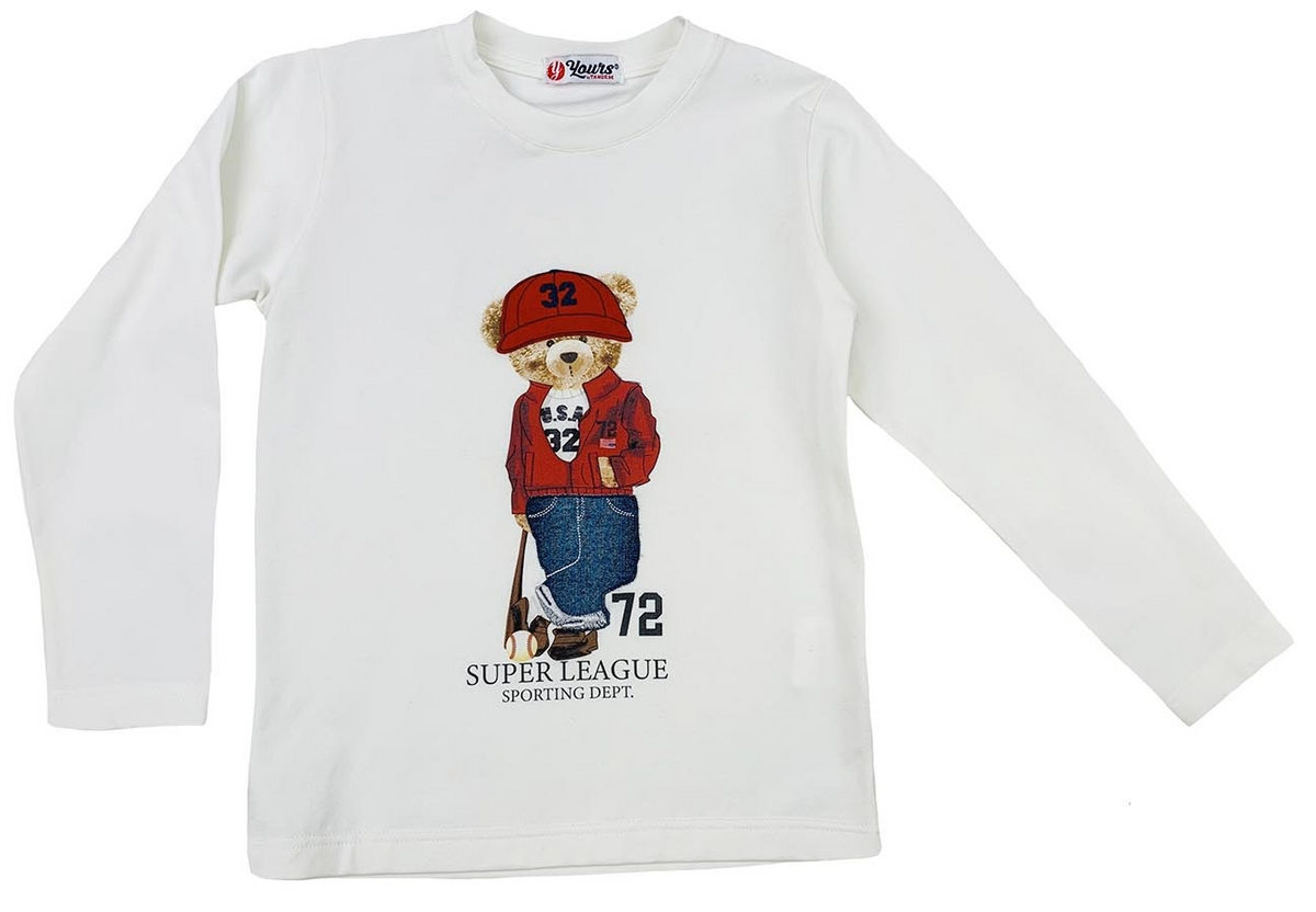 T-Shirt M.l. Yours Bambino 3/7 Anni 100%co - Ay298