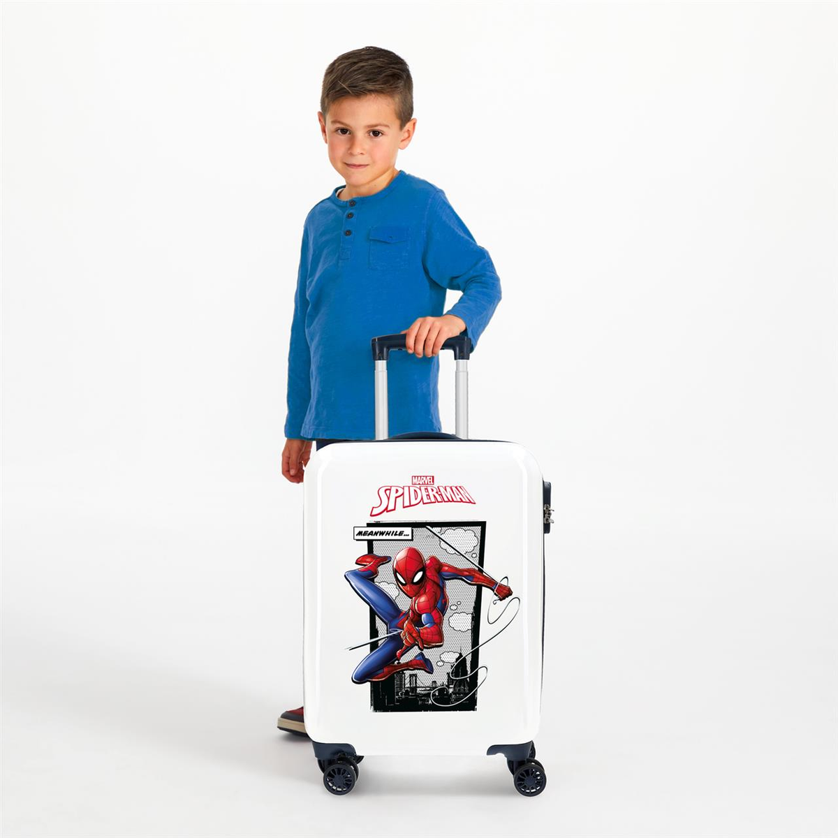 Trolley Spiderman MARVEL Valigia da Viaggio Cm. 55 in ABS - 4651761