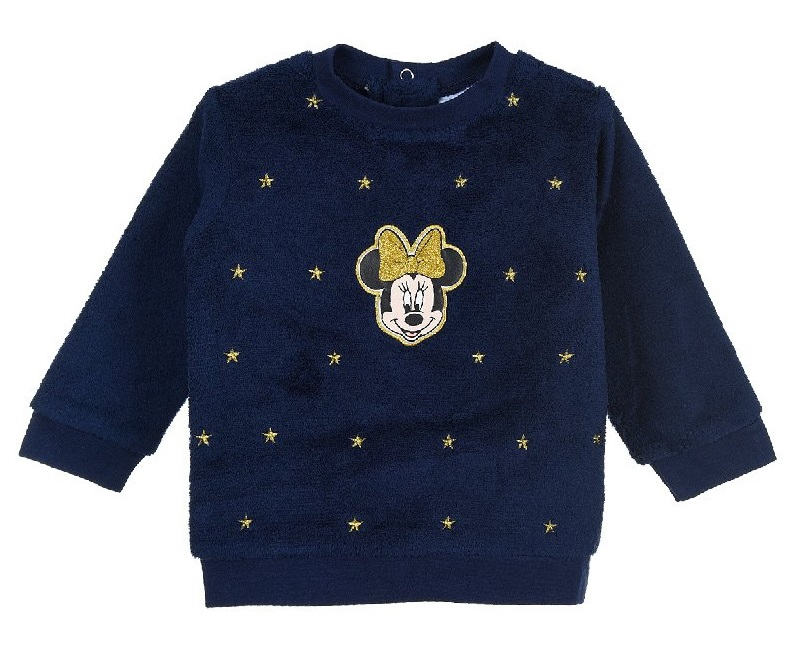 Maglione Minnie Mouse DISNEY Maglietta Neonata Sun City 6/24 Mesi - Th0075/blu