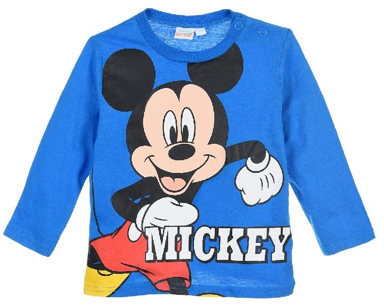 T-Shirt Topolino DISNEY Maglietta Neonato Sun City Taglie 6/24 Mesi - Th0005azzurro