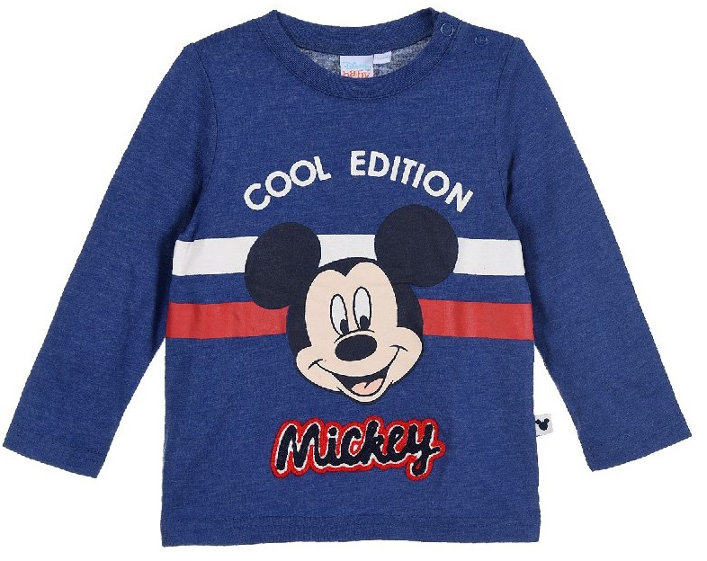 T-Shirt Topolino DISNEY Maglietta Neonato Sun City Taglie 6/24 Mesi - Th0036blu