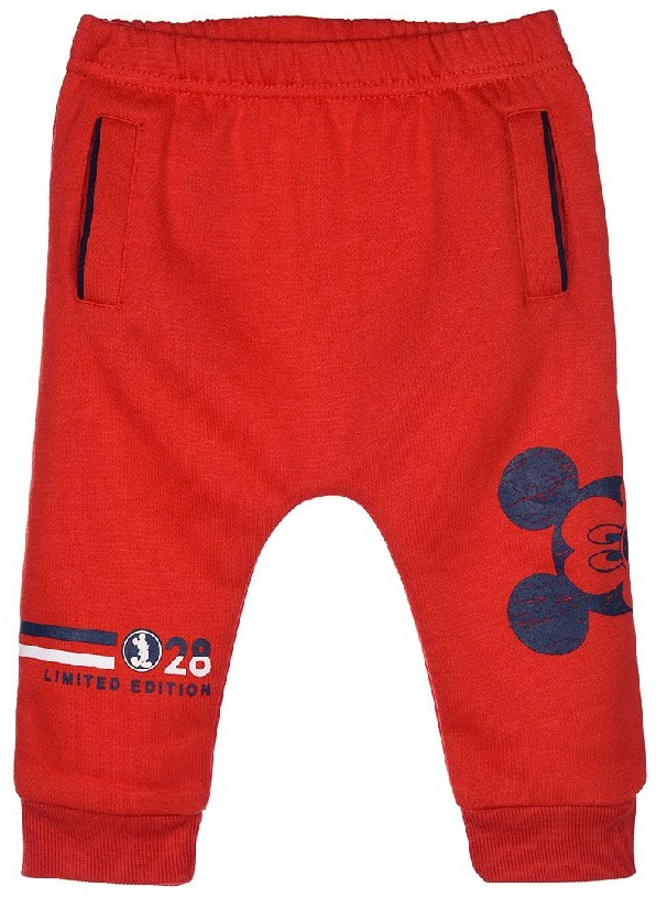 Pantalone Tuta Topolino DISNEY Neonato Bambino Sun City 6/24 Mesi - Th0041rosso