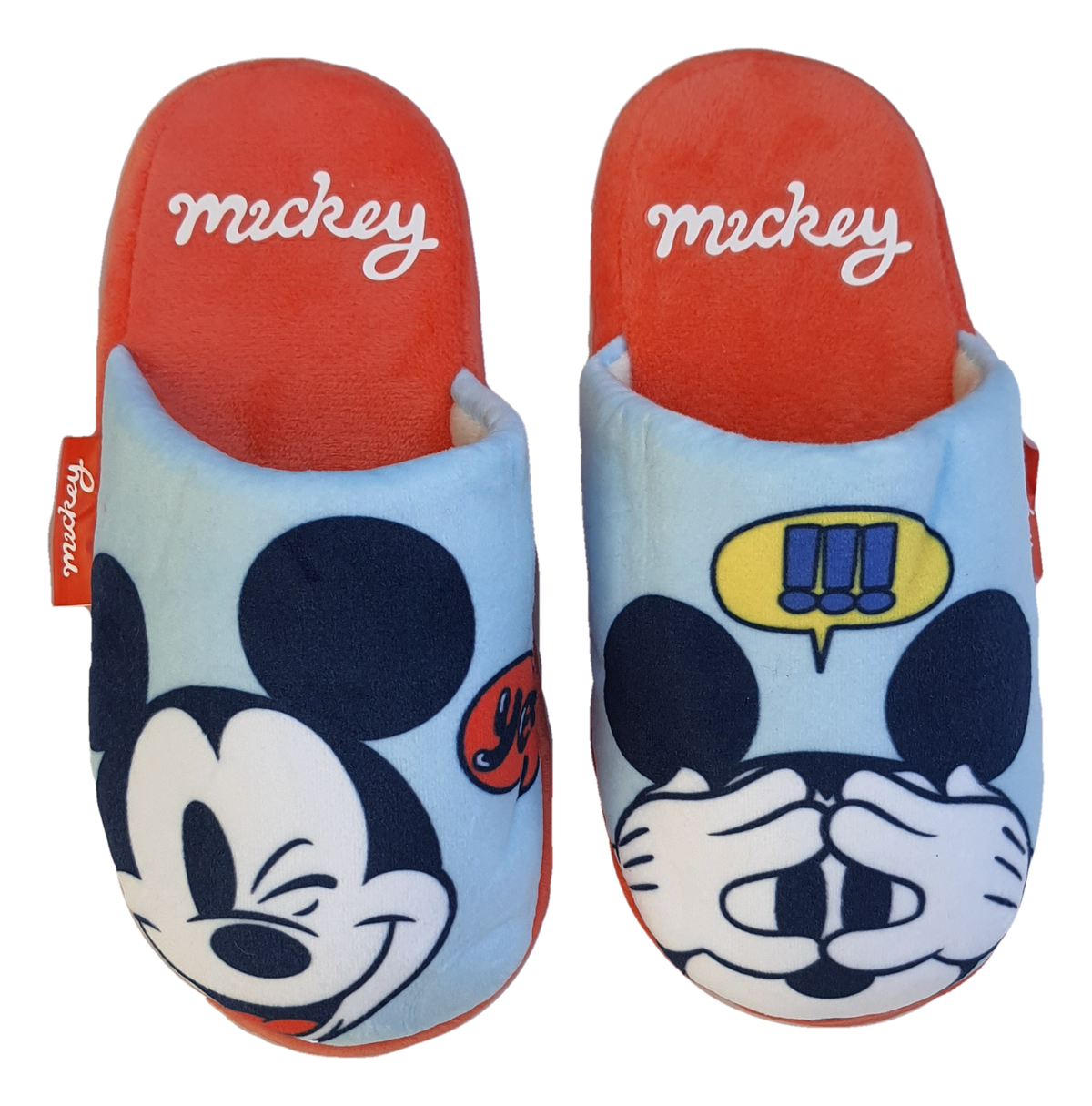 Pantofole Invernali Mickey Mouse DISNEY Topolino Antiscivolo Ciabatte a Punta Chiusa 26/33 - Wd12772