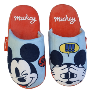 Pantofole Invernali Mickey Mouse DISNEY Topolino Antiscivolo Ciabatte a Punta Chiusa 26/33 - Wd12772