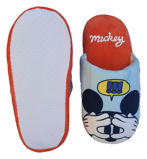 Pantofole Invernali Mickey Mouse DISNEY Topolino Antiscivolo Ciabatte a Punta Chiusa 26/33 - Wd12772