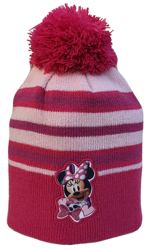 Cappello Invernale con Pon Pon Minnie Mouse DISNEY Taglia Unica (52 Cm) - Min-2005fuxia