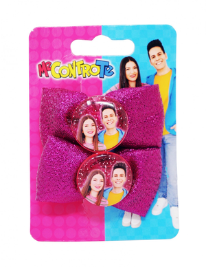 Accessori Capelli Me Contro Te Sofì Luì Team Trote 2 Mollette Pinze con Fiocco - J01677mc