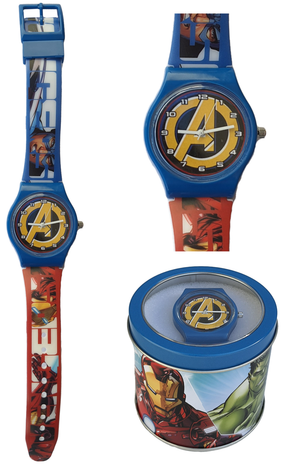 Orologio Avengers MARVEL da Polso Analogico in Scatola di Latta - Mv15782
