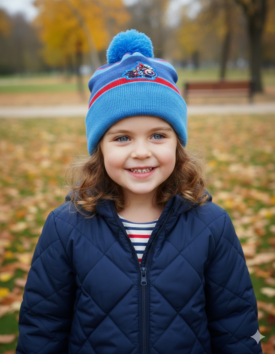 Cappello Invernale con Pon Pon Avengers MARVEL Taglia Unica - Av2044-1064celeste