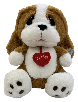 Peluche Cane Seduto con Cuore "i Love You" 55 CM - W171026s