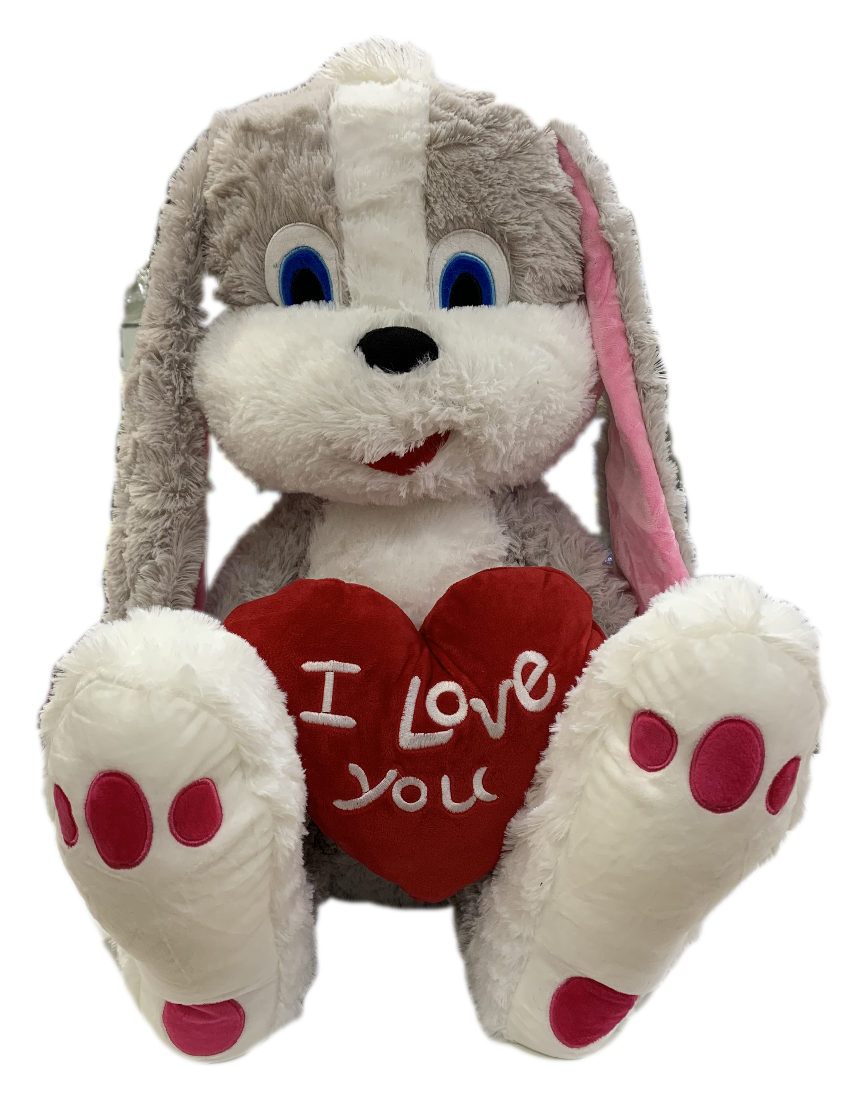 Peluche Coniglio con Cuore "i Love You" 60 CM - W170091s