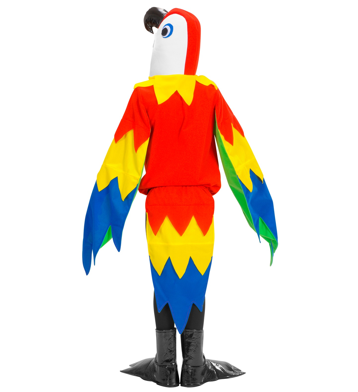 Costume Vestito Abito Travestimento Carnevale Pappagallo Costume Maschera Zampe 5/10 Anni - 4255