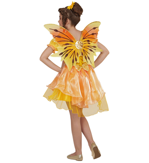 Costume Vestito Abito Travestimento Carnevale Bambina Fatina Dell'estate Vestito e Ali 4/10 Anni - 4907