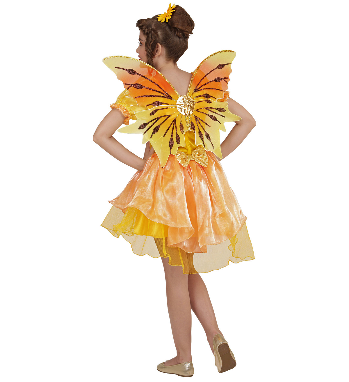 Costume Vestito Abito Travestimento Carnevale Bambina Fatina Dell'estate Vestito e Ali 4/10 Anni - 4907