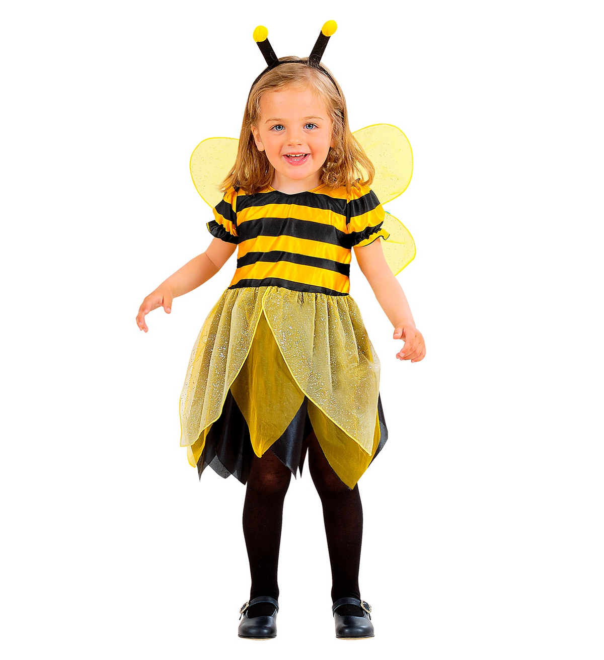 Costume Vestito Abito Travestimento Carnevale Bambina Ape Vestito Ali e Antenne 1/3 Anni - 4931