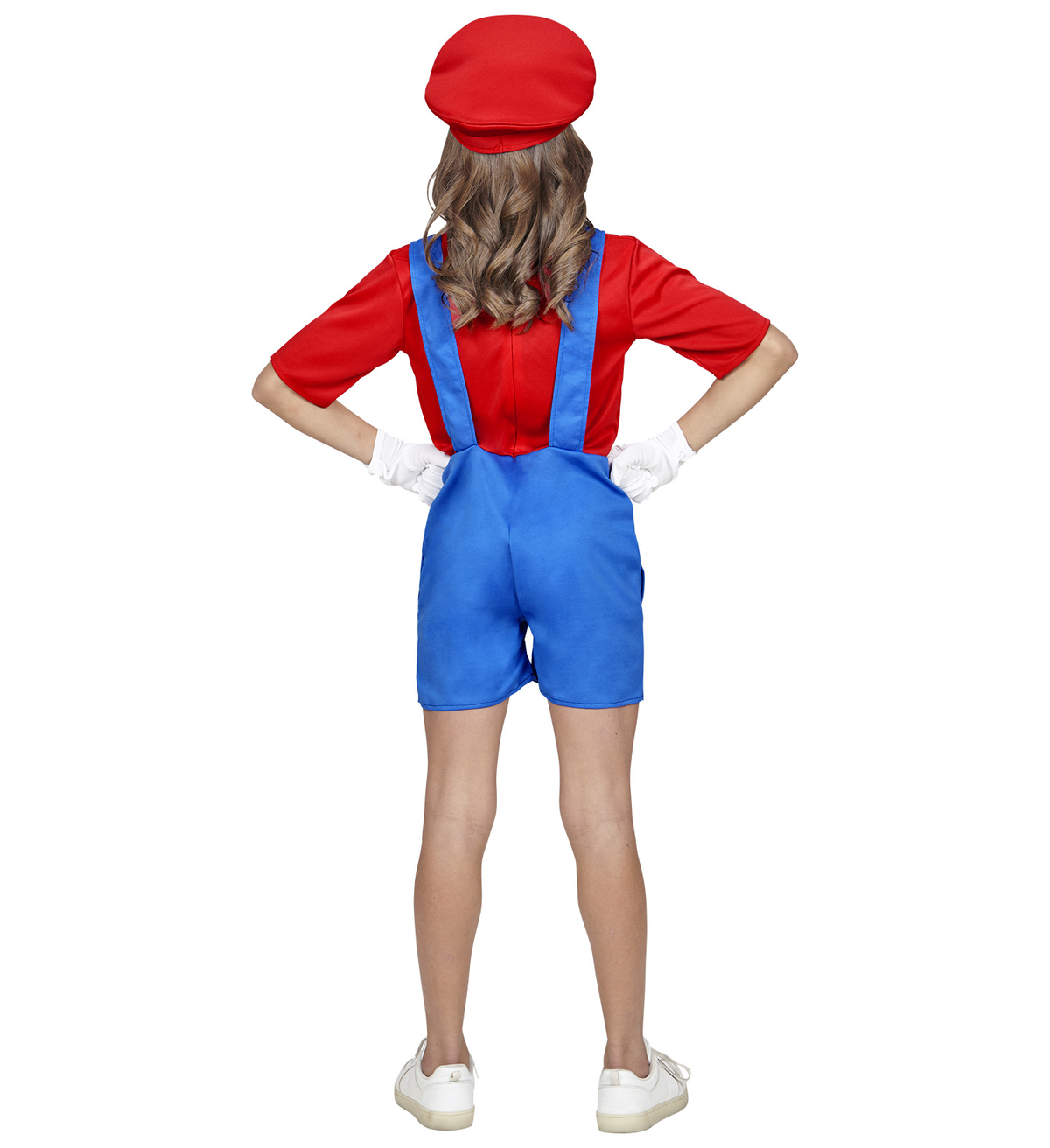 Costume Vestito Abito Travestimento Carnevale Super Idraulica Tuta e Cappello 5/10 Anni - 0869