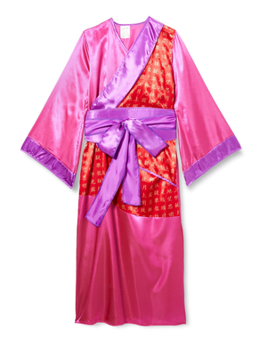 Costume Vestito Abito Travestimento Carnevale Geisha Kimono e Cintura 5/13 Anni - 3871