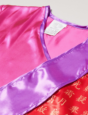 Costume Vestito Abito Travestimento Carnevale Geisha Kimono e Cintura 5/13 Anni - 3871