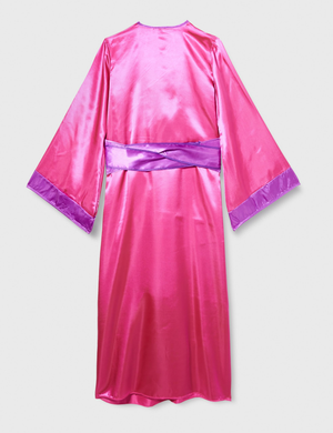 Costume Vestito Abito Travestimento Carnevale Geisha Kimono e Cintura 5/13 Anni - 3871