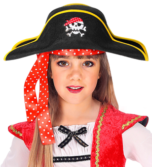 Cappello Pirata Accessori Abito Vestito Carnevale Bambino - 01888