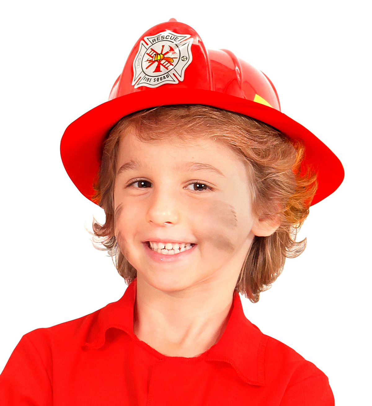 Cappello Pompieri Elmetto Accessori Abito Vestito Carnevale Bambino - 2829f