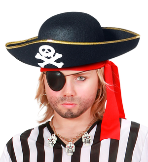 Cappello Pirata Accessori Abito Vestito Carnevale Bambino - 3413p
