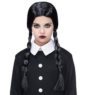 Parrucca Dark Girl Accessori per Abito Vestito Travestimento Carnevale - 72015