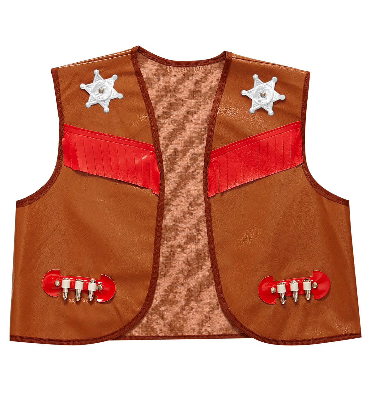 Costume Vestito Abito Travestimento Carnevale Cowboy Gilet Marrone 5/13 Anni - 8492