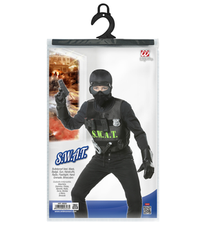 Set Travestimento Swat Accessori Vestito Travestimento Carnevale Bambino - 00323